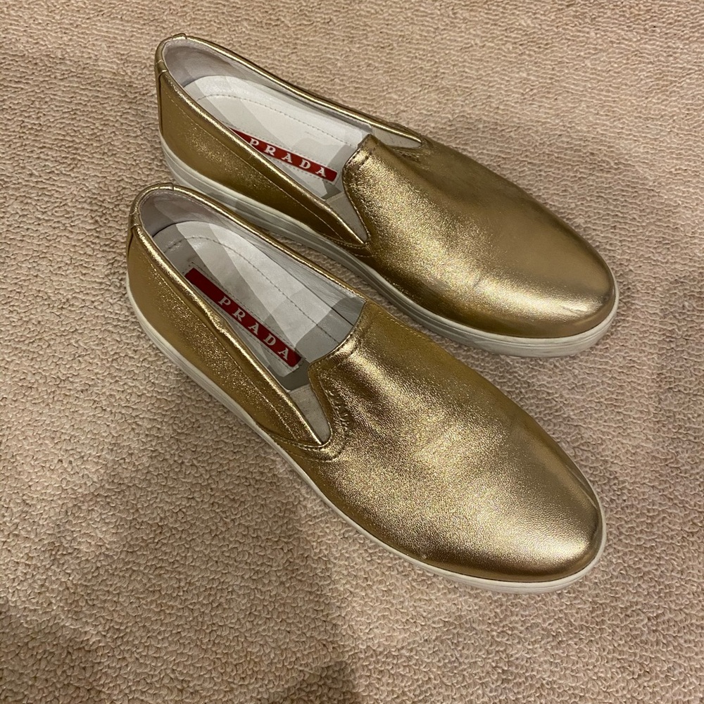 Prada Skater Vans Gold Size 40